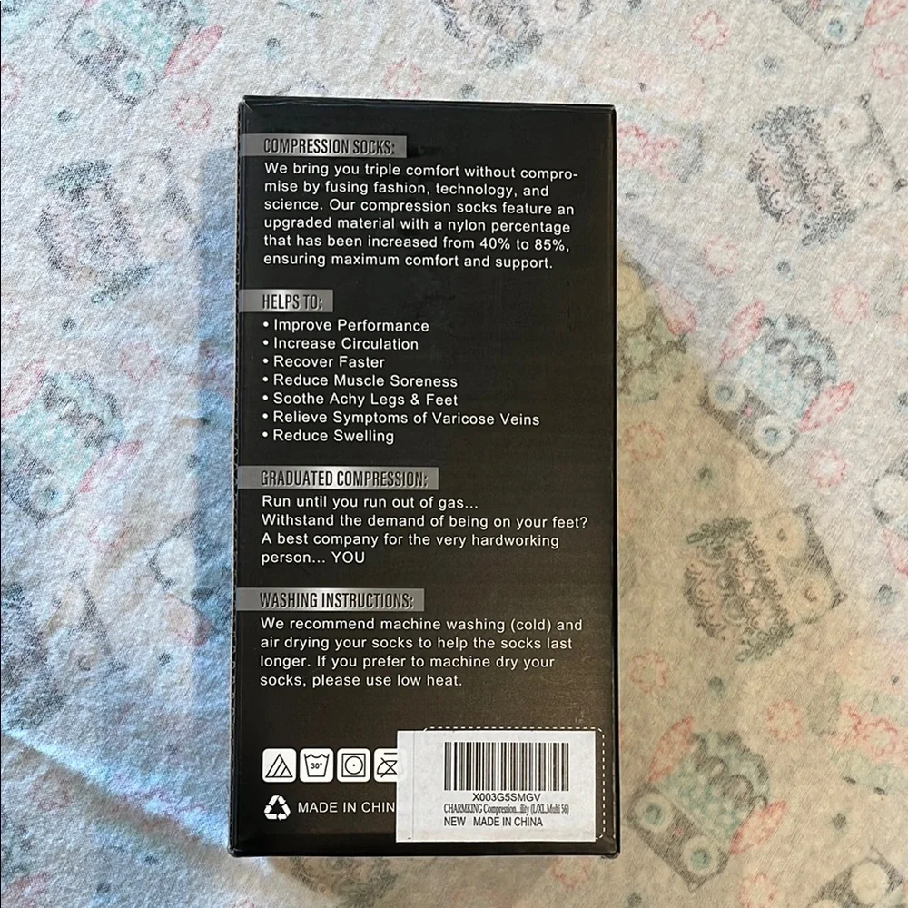 3 Pair Athletic Compression Socks for Enhanced Performance UNISEX